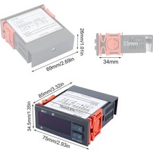 Stc Dijital Sıcaklık Kontrol Cihazı Termostat Regülatörü Çift Prob
