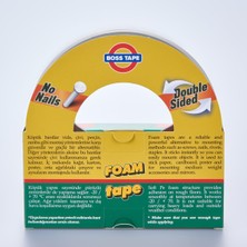 Boss Tape Solvent Akrilik Köpük Aksesuar Montaj Bandı 24MMX10M