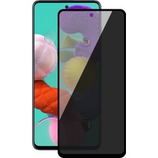 Bufalo Samsung Galaxy A71 Hayalet Privacy Gizli Cam Ekran Koruyucu Siyah