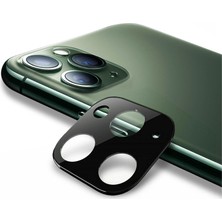 Bufalo Apple iPhone 11 Pro Max Kamera Lens Koruyucu Metal Kenarlı Cam