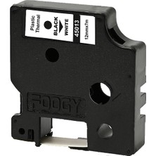 Foogy Dymo Lm 160 Etiket Yazıcı ve 2 Adet Foogy D1 Şerit Etiket Plastik Beyaz Thermal 12 mm 7 mt