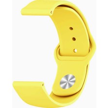 Nezih Case Kayış/kordon Huawei Watch GT Uyumlu Jel Silikon (22 mm) Kordon Sarı