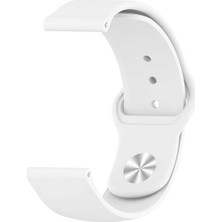 Nezih Case Kayış/kordon Huawei Watch GT 2 Classic Uyumlu Jel Silikon (22 mm) Kordon Beyaz