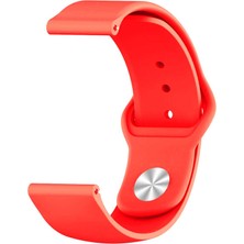 Nezih Case Kayış/kordon Honor Magic Watch 2 Uyumlu Jel Silikon (22 mm) Kordon Kırmızı