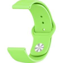 Nezih Case Kayış/kordon Huawei Watch 2 Uyumlu Jel Silikon (20 mm) Kordon Yeşil