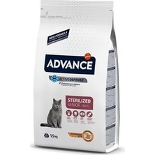 Advance Sterilised 10+ Yaş Için Tavuklu Kısırlaştırılmış Kedi Maması 1.5 kg