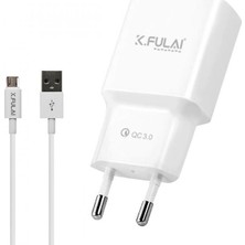 K.fulai Ka 18M 18W Hızlı Şarj Adaptörü + Micro USB Kablo