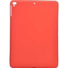 noktaks - Apple iPad 6 Air 2 - Tablet Kılıfı Sky Tablet Silikon Kapak - Kırmızı