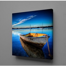 Technopa Masmavi Denizdeki Kayık 120 x 120 cm