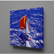 Technopa Mavi Denizdeki Tekne 100 x 100 cm