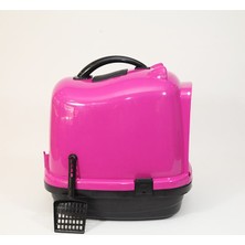Pet Style Comfort Kapalı Kedi Tuvalet Kabı Pembe 49.5 x 40 x 50H cm