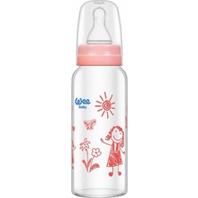 Wee Baby Cam Biberon Isıya Dayanıklı 180 ml Pembe