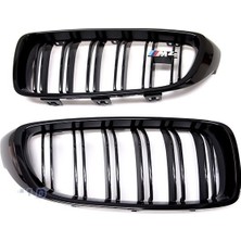 Bmw F36 m4 ön böbrek panjur piano black -çift tırnak