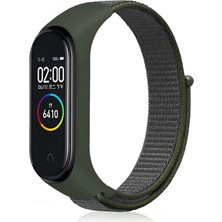 CoverZone Xiaomi Mi Band 6 Saat Kayışı Hasır Örme Kordon Kayış No-24
