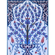 Can Seramik - 60*80 Cm. El Dekoru Iznik Çini Pano