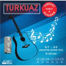Turkuaz Gt-02 Takım Tel Akustik Gitar Teli 010