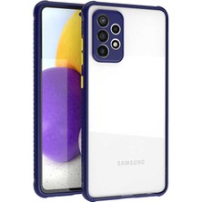 Kilifone - Galaxy A72 - Kılıf ​​kenarları Tırtıklı Renkli Düğmeli Kaff Kapak