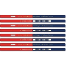 Faber-Castell Kırmızı-Mavi Iki Uçlu Kopya Kalemi - 8'li Set