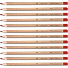 Faber-Castell Başlık-Kopya Kalemi - Natural Kırmzı - 12'li Set