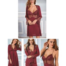 Pierre Cardin Pirre Cardin 5625 Koton 6lı Set Bordo
