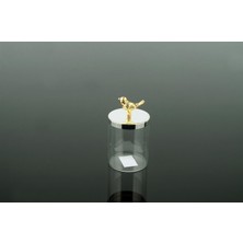 Mikasa Altın Kuşlu Gümüş Kapaklı Cam Kavanoz 7.011.MKS.0005