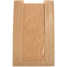 Anadolu Kağıtçılık Pencereli Şamua 40 G Kraft Kese Kağıdı   25 x 41 cm 10 kg 800 Adet