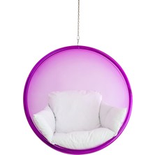 Dattça Tasarım Pleksi Salıncak Bubble Chair Askı Tipi Magenta