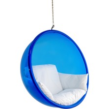 Dattça Tasarım Pleksi Salıncak Bubble Chair Askı Tipi Mavi