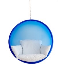 Dattça Tasarım Pleksi Salıncak Bubble Chair Askı Tipi Mavi