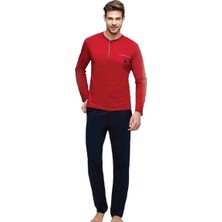 U.S. Polo Assn. Erkek Pijama Takımı 17384 | Bordo