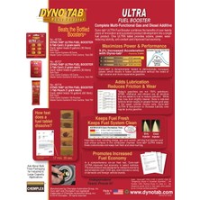 Dyno Tab Ultra Yakıt Performans Güçlendirici Benzin ve Dizel (2 Li Set)