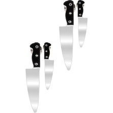 Labalaba Erkek Çivili Model Bıçak Formlu Çelik 2'li Küpe Seti