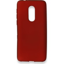 Nevarium Alcatel 3 Kılıf Yumuşak Dokulu Silikon + Ekran Koruyucu Cam Bordo