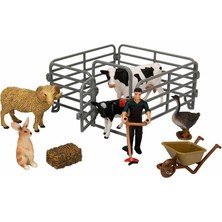 Sunman Wild Life Çitli Çiftlik Seti 26908 Inek