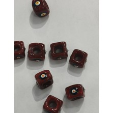 Livza Bijuteri Cam Nazar Bordum Boncuğu 07-08 mm 3 Adet