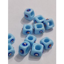 Livza Bijuteri Cam Nazar Bordum Boncuğu 07-08 mm 3 Adet