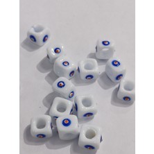 Livza Bijuteri Cam Nazar Bordum Boncuğu 10-12 mm 3 Adet