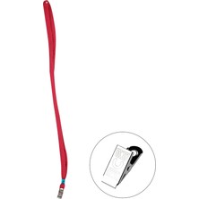 Bigpoint Metal Klipsli Yaka Ipi Kırmızı