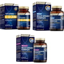 Nutraxin Multıvıtamın Kadın 60 Tablet+Multıvıtamın Erkek 60 Tablet+Vitamin Max 60 Tablet
