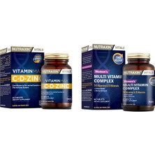 Nutraxin 14 Vitamin 8 Mineral Içerikli Multıvıtamın Kadın 60 Tablet+Vitamin Max 60 Tablet