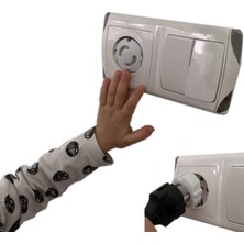 Ketbox 6 Adet Priz Kapatıcı ve 4 Adet Silikon Köşe Koruyucu 3m Bantlı Çocuk Bebek Güvenlik Set