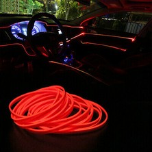 C9 Araç İçi Torpido Ledi 3 Metre Neon Kırmızı