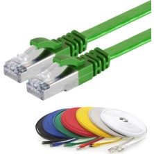 IRENIS CAT7 Yassı FTP Ethernet (Network, LAN) Kablosu, Yeşil, 50 cm