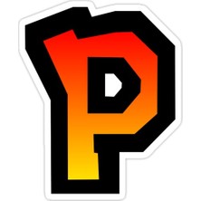Universal P Harfi Sticker Araba Oto Arma Duvar Sticker Ev Dekoratif Çıkartma 15 cm