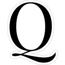 Universal Q Harfi Sticker Araba Oto Arma Duvar Sticker Ev Dekoratif Çıkartma 15 cm