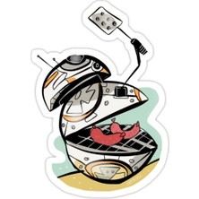 Universal Bb-Q Sticker Araba Oto Arma Duvar Sticker Ev Dekoratif Çıkartma 15 cm