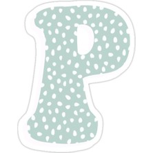 Universal P' Harfi Sticker Araba Oto Arma Duvar Sticker Ev Dekoratif Çıkartma 15 cm
