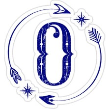 Universal O Harfi Sticker Araba Oto Arma Duvar Sticker Ev Dekoratif Çıkartma 15 cm