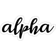 Universal Alfa Sticker Araba Oto Arma Duvar Sticker Ev Dekoratif Çıkartma 15 cm