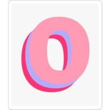 Universal O Harfi Sticker Araba Oto Arma Duvar Sticker Ev Dekoratif Çıkartma 15 cm